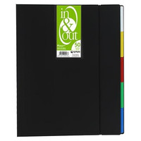 GRAFOPLAS Carpeta 50 fundas extraibles In&Out A4 negro-IR40 GRAFOPLAS Carpeta 50 fundas extraibles In&Out A4 negro