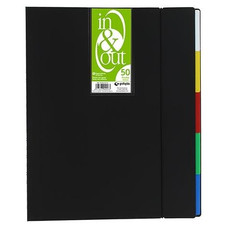 GRAFOPLAS Carpeta 50 fundas extraibles In&Out A4 negro-IR40 GRAFOPLAS Carpeta 50 fundas extraibles In&Out A4 negro