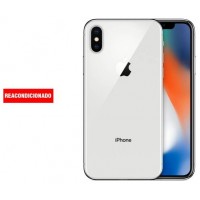 APPLE iPHONE X 256GB SILVER REACONDICIONADO GRADO B (Espera 4 dias)