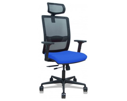 SILLA HACHES TRASLACK MALLA NEGRA ASIENTO BALI AZUL BRAZOS 2D RUEDAS 65MM CABECERO REGULABLE PIQUERAS Y CRESPO 395TKM840B229B2DB68R65CR (Espera 4 dias)