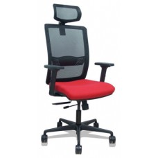 SILLA HACHES TRASLACK MALLA NEGRA ASIENTO BALI ROJO BRAZOS 2D RUEDAS 65MM CABECERO REGULABLE PIQUERAS Y CRESPO 395TKM840B350B2DB68R65CR (Espera 4 dias)