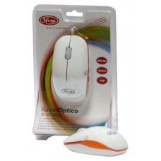 Mouse 3free Mcm101/wo DiseÂ¥o Blanco Naranja