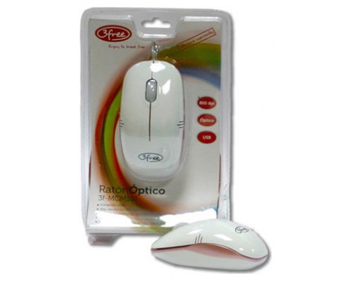 Mouse 3free Mcm101/wp DiseÂ¥o Blanco Rosa