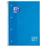 OXFORD CUADERNO MICROPERFORADO EUROPEANBOOK 1 TAPAS EXTRADURAS 80H 90G CUADRICULA 5X5 A4+ TURQUESA-IR30 OXFORD CUADERNO MICROPERFORADO EUROPEANBOOK 1 TAPAS EXTRADURAS 80H 90G CUADRICULA 5X5 A4+ TURQUESA