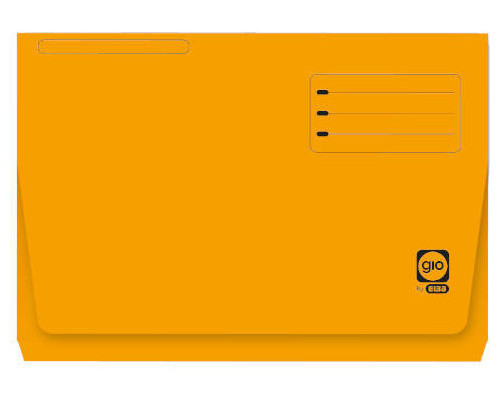 Gio Paq.25 subcarpetas bolsillo 320g folio amarillo-IR40 Gio Paq.25 subcarpetas bolsillo 320g folio amarillo
