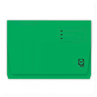 Gio Paq.25 subcarpetas bolsillo 320g folio verde