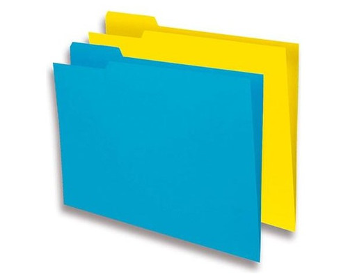 GIO Pack de 50 Subcarpeta 250g pestaña izquierda folio amarillo caña-IR40 GIO Pack de 50 Subcarpeta 250g pestaña izquierda folio amarillo caña