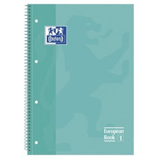 OXFORD CUADERNO MICROPERFORADO EUROPEANBOOK 1 TAPAS EXTRADURAS 80H 90G CUADRICULA 5X5 A4+ MENTA HELADA-IR30 OXFORD CUADERNO MICROPERFORADO EUROPEANBOOK 1 TAPAS EXTRADURAS 80H 90G CUADRICULA 5X5 A4+ MENTA HELADA
