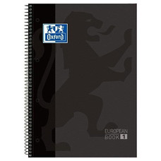OXFORD Cuaderno Europeanbook 1 tapas extraduras 80h 90g horizontal A4+ negro-IR19 OXFORD Cuaderno Europeanbook 1 tapas extraduras 80h 90g horizontal A4+ negro