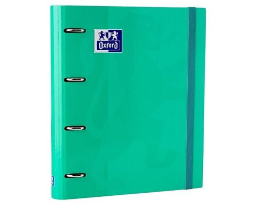 OXFORD CARPETA EUROPEANBINDER 4 ANILLAS CON GOMAS Y RECAMBIO A4+ MENTA HELADA