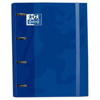 OXFORD CARPETA EUROPEANBINDER 4 ANILLAS CON GOMAS Y RECAMBIO A4+ AZUL