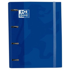 OXFORD CARPETA EUROPEANBINDER 4 ANILLAS CON GOMAS Y RECAMBIO A4+ AZUL