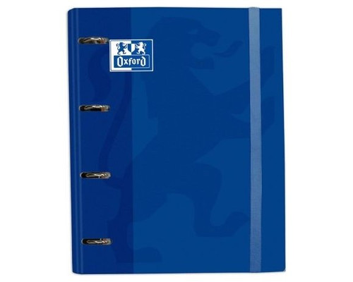 OXFORD CARPETA EUROPEANBINDER 4 ANILLAS CON GOMAS Y RECAMBIO A4+ AZUL