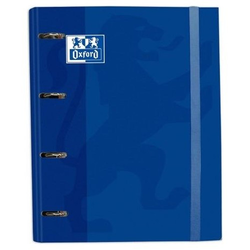 OXFORD CARPETA EUROPEANBINDER 4 ANILLAS CON GOMAS Y RECAMBIO A4+ AZUL