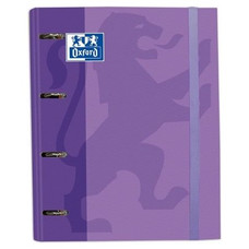 OXFORD CARPETA EUROPEANBINDER 4 ANILLAS CON GOMAS Y RECAMBIO A4+ MALVA