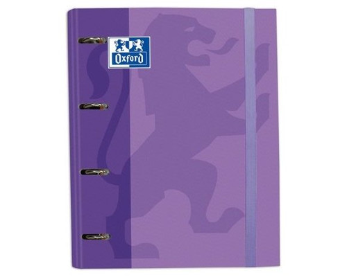 OXFORD CARPETA EUROPEANBINDER 4 ANILLAS CON GOMAS Y RECAMBIO A4+ MALVA