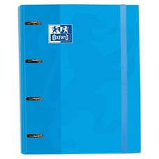 OXFORD CARPETA EUROPEANBINDER 4 ANILLAS CON GOMAS Y RECAMBIO A4+ AZUL