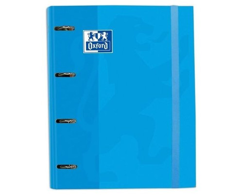 OXFORD CARPETA EUROPEANBINDER 4 ANILLAS CON GOMAS Y RECAMBIO A4+ AZUL