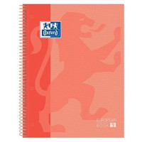 OXFORD CUADERNO MICROPERFORADO EUROPEANBOOK 1 TAPAS EXTRADURAS 80H 90G CUADRICULA 5X5 A4+ MELOCOTON