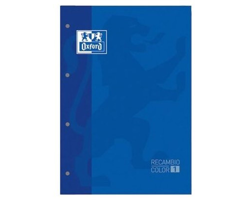 OXFORD RECAMBIO TAPA BLANDA 80H 90G CUADRICULA 5X5 A4+ AZUL OSCURO