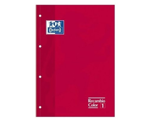 OXFORD RECAMBIO TAPA BLANDA 80H 90G CUADRICULA 5X5 A4+ ROJO-IR40 OXFORD RECAMBIO TAPA BLANDA 80H 90G CUADRICULA 5X5 A4+ ROJO