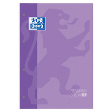 OXFORD RECAMBIO TAPA BLANDA 80H 90G CUADRICULA 5X5 A4+ MALVA-IR30 OXFORD RECAMBIO TAPA BLANDA 80H 90G CUADRICULA 5X5 A4+ MALVA