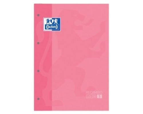 OXFORD RECAMBIO TAPA BLANDA 80H 90G CUADRICULA 5X5 A4+ ROSA CHICLE