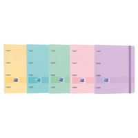 OXFORD CARPETA EUROPEANBINDER LIVE GO 4 ANILLAS 25MM CUADRICULA 5X5 A4+ COLORES PASTEL