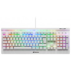 TECLADO GAMING SHARKOON SGK3 RGB BLANCO