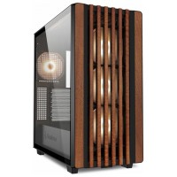 CAJA ATX SHARKOON REBEL C70G RGB USB-C 2XUSB3.0 SIN FUENTE NEGRO WOOD