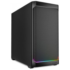 CAJA GAMING SHARKOOM MK4 RGB Strip NEGRO 2XVENT 120MM 3XUSB SN FUENTE