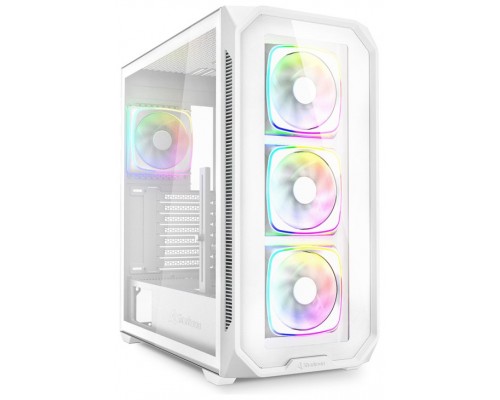 CAJA GAMING SHARKOON AK5G RGB ATX BLANCO 4XVENT 120MM 3XUSB SN FUENTE