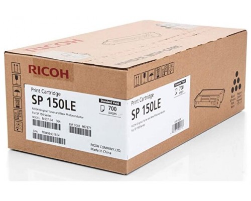 RICOH Toner negro corta duracion AIO SP150LE