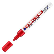 EDDING Marcador tiza liquida 4095 punta conica trazo 2-3mm rojo