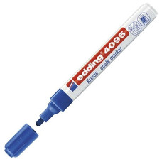 EDDING Marcador tiza liquida 4095 punta conica trazo 2-3mm azul