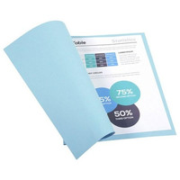 EXACOMPTA Paq.100 subcarpetas Forever 220g azul claro