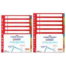 GRAFOPLAS Separador PP para fundas 10 posiciones A4-IR39 GRAFOPLAS Separador PP para fundas 10 posiciones A4