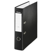ESSELTE Archivador plastico forrado Esselte lomo 75mm folio negro-IR30 ESSELTE Archivador plastico forrado Esselte lomo 75mm folio negro
