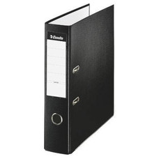 ESSELTE Archivador plastico forrado Esselte lomo 75mm folio negro