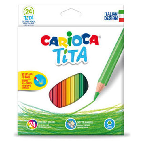 CARIOCA C.24 LAPICES HEXAGONALES TITA COLORES SURTIDOS