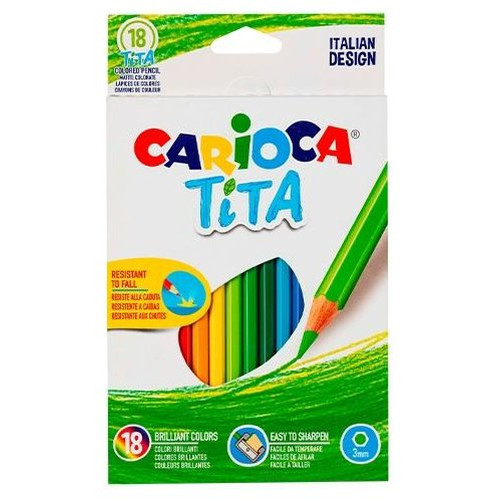 CARIOCA C.18 LAPICES HEXAGONALES TITA COLORES SURTIDOS