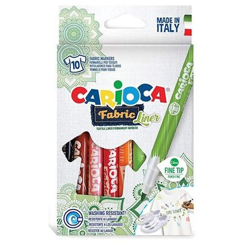 CARIOCA C.10 ROTULADORES TEXTILES FABRIC LINER COLORES SURTIDOS-IR39 CARIOCA C.10 ROTULADORES TEXTILES FABRIC LINER COLORES SURTIDOS