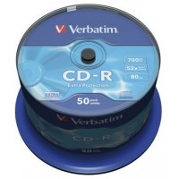 CD-R VERBATIM 700MB 52X(TARRINA 50 UNIDADES)