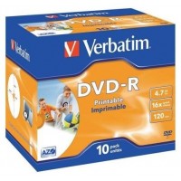 DVD-R VERBATIM -R 16X 4.7GB PK.10 PRINTABLES