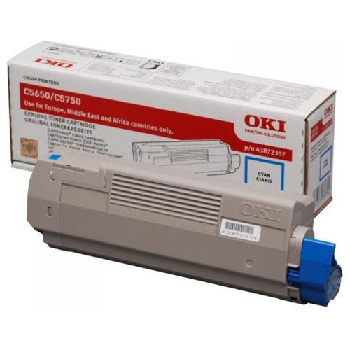 OKI C5650/C5750 Toner Cian 2k-IR20 OKI C5650/C5750 Toner Cian 2k