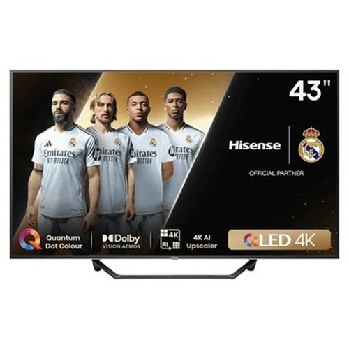 Hisense 43A7NQ TV 43" QLED 4K STV HDMi USB Wi