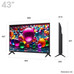 TV LG LED 43" 43UA75006LA 4K UHD SMART TV AIRPLAY2 HDR HDMI 2.1 SIN MARCO-SX20 TV LG LED 43" 43UA75006LA 4K UHD SMART TV AIRPLAY2 HDR HDMI 2.1 SIN MARCO