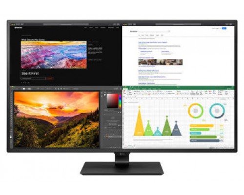 LG 43UN700P-B pantalla para PC 109,2 cm (43") 3840 x 2160 Pixeles 4K Ultra HD LED Negro (Espera 4 dias)