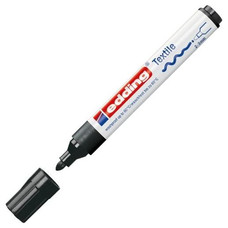 EDDING Marcador permanente especial tela 4500 punta conica trazo 3mm negro