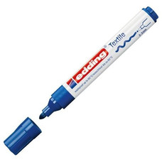 EDDING Marcador permanente especial tela 4500 punta conica trazo 3mm azul